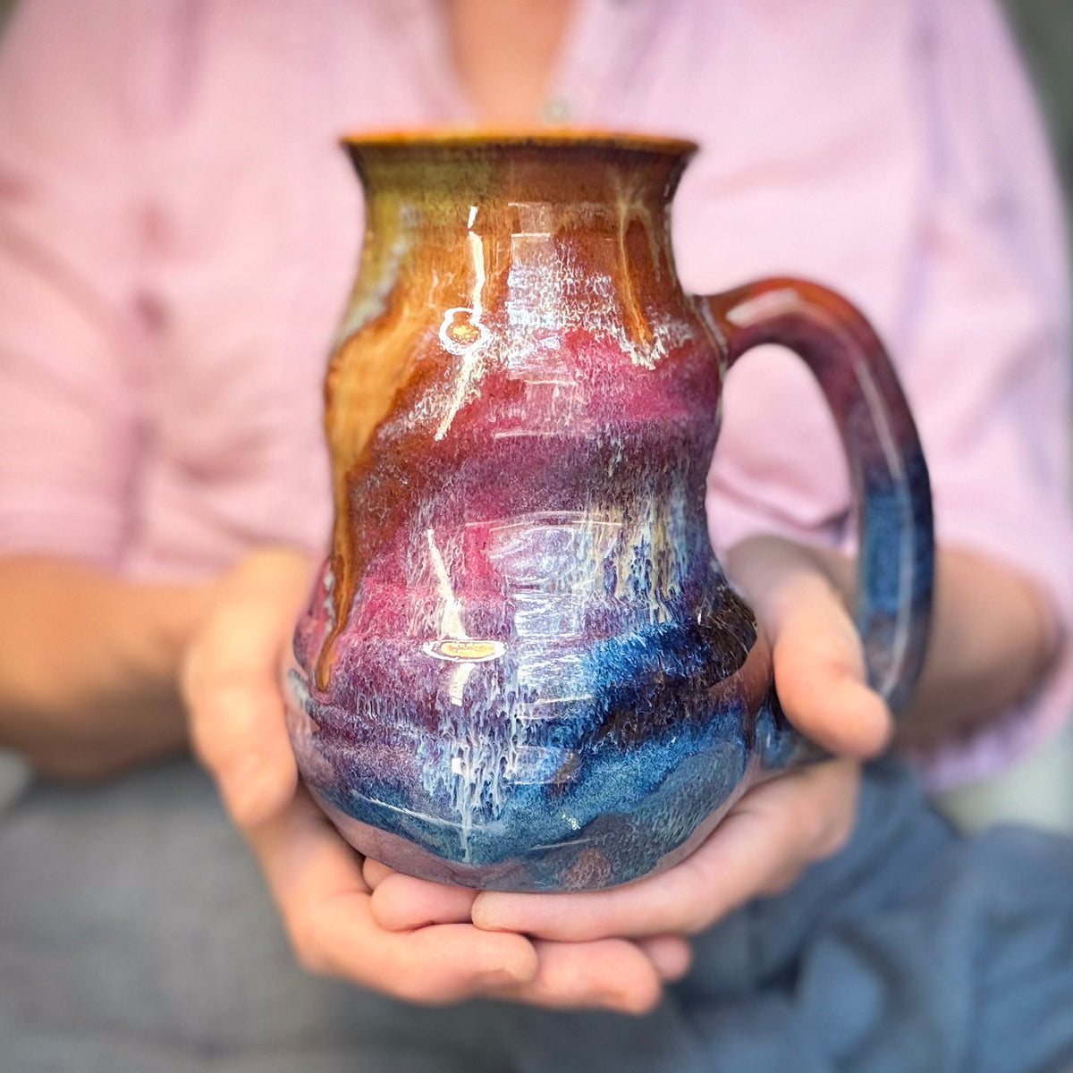 18-B Earthy Rainbow Cuddle Mug - MINOR MISFIT, 24 oz. - 15% off