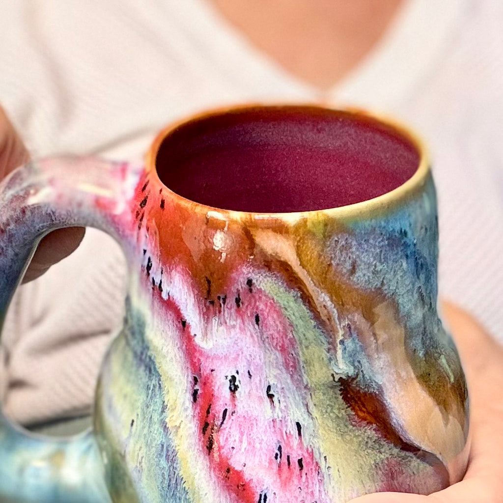 17-D Misty Whimsy PROTOTYPE Curvy Mug, 17 oz.