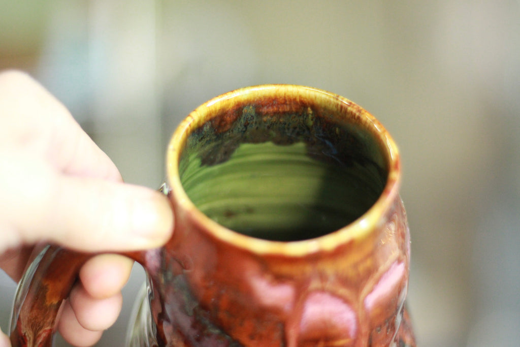 15-D Cinnamon Grotto Textured Divot Mug, 18 oz.