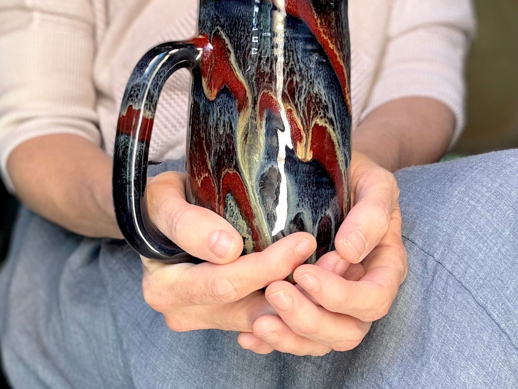 20-D Scarlet Grotto Textured Stein Mug, 21 oz.