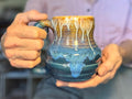 21-E New Wave Variation Textured Curvy Mug, 19 oz.