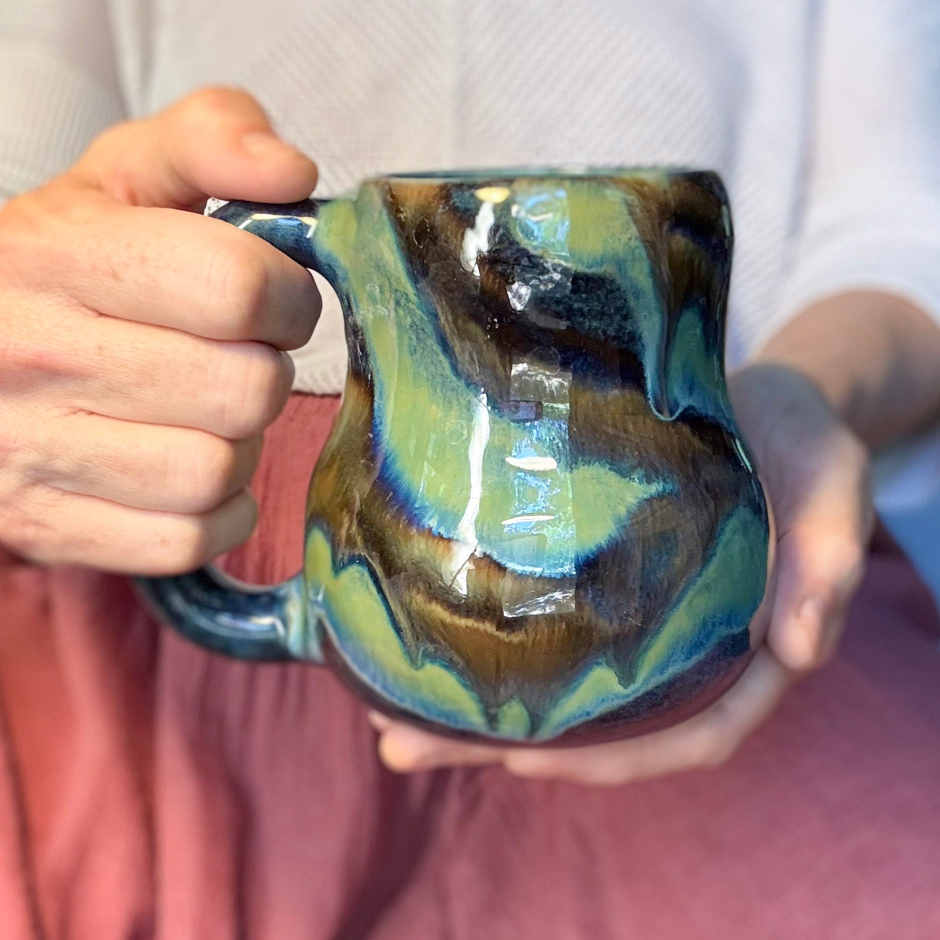 20-D Green Grotto PROTOTYPE Mid Mod Mug, 18 oz.