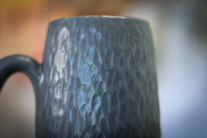 19-E Black Textured Mug, 23 oz.