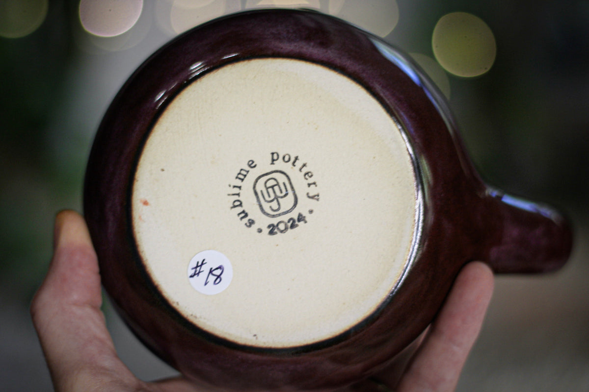 18-D Aqua Falls Gourd Mug, 22 oz.