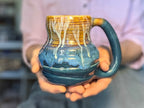 21-E New Wave Variation Textured Curvy Mug, 19 oz.