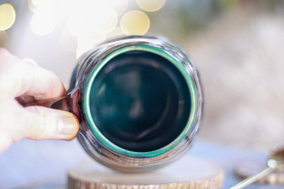 16-C Cosmic Grotto Textured Divot Mug - TOP SHELF, 16 oz.