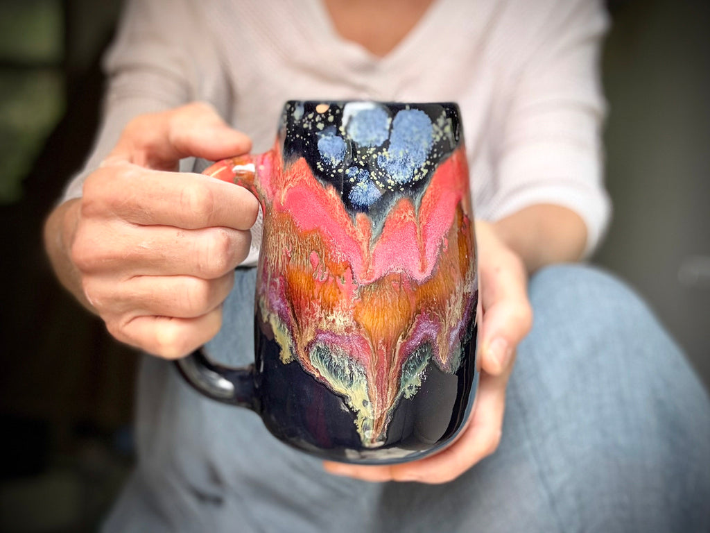 21-B Molten Strata Mug, 23 oz.