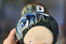 Load image into Gallery viewer, 12-E Blue 'FLOW' EXPERIMENT Mug, 17 oz.