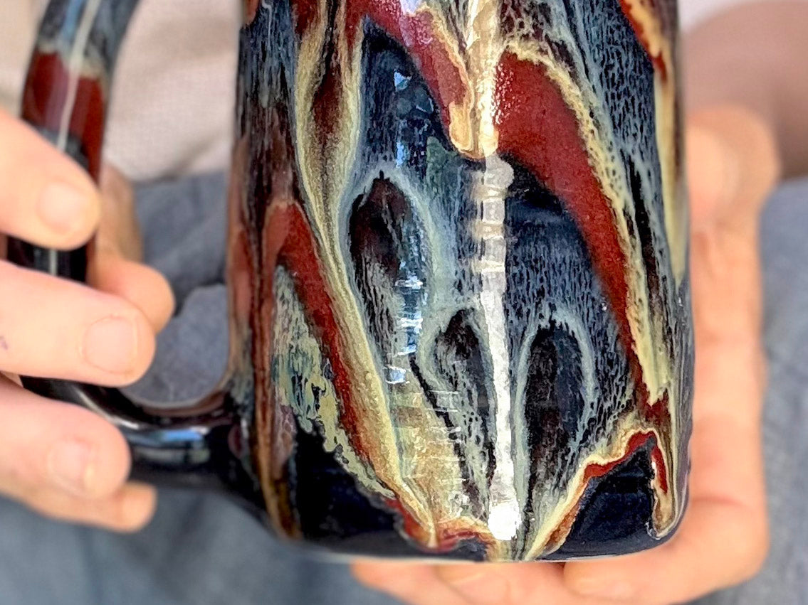 20-D Scarlet Grotto Textured Stein Mug, 21 oz.