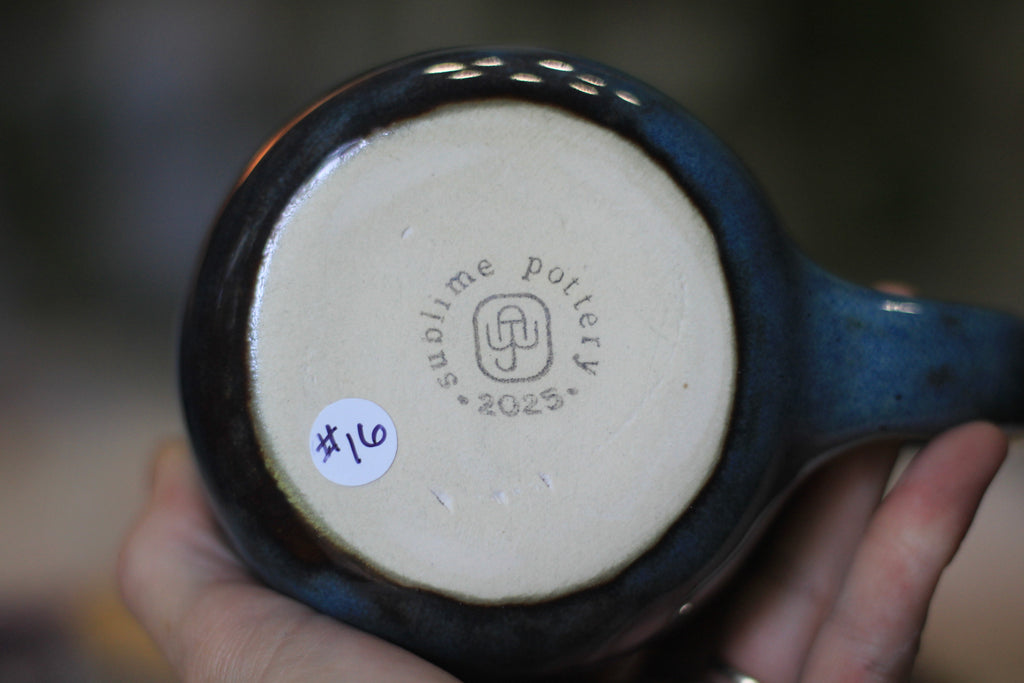 16-E Blue EXPERIMENT Mug, 21 oz.