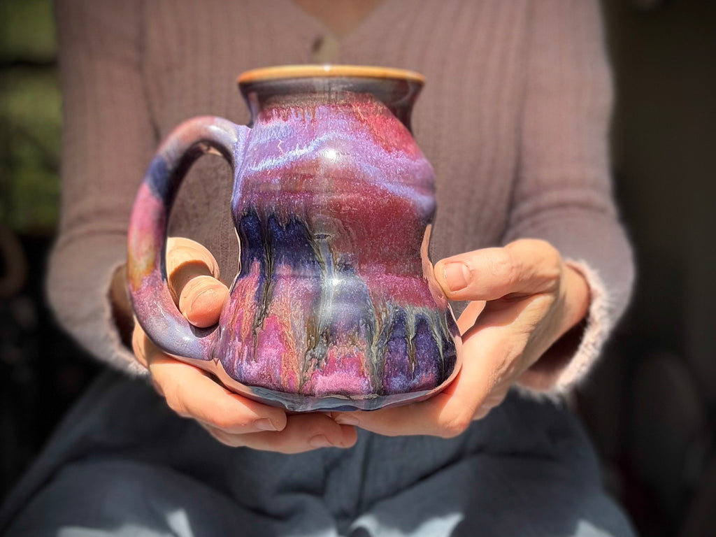 21-E Purple EXPERIMENT Cuddle Mug, 18 oz.