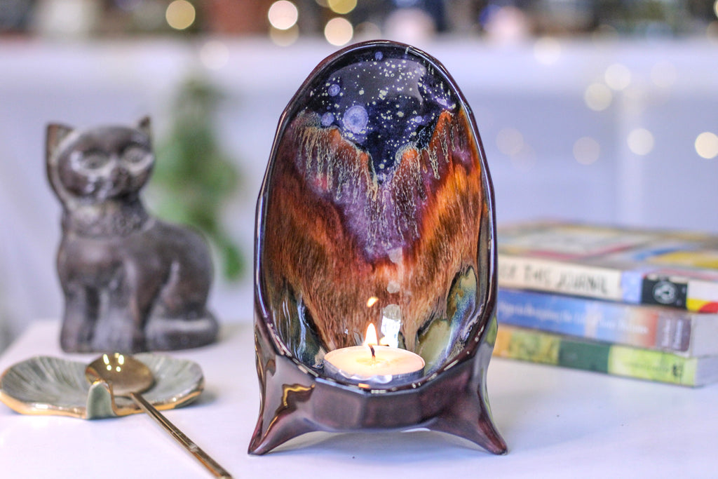 21-B Starry Night Candleholder