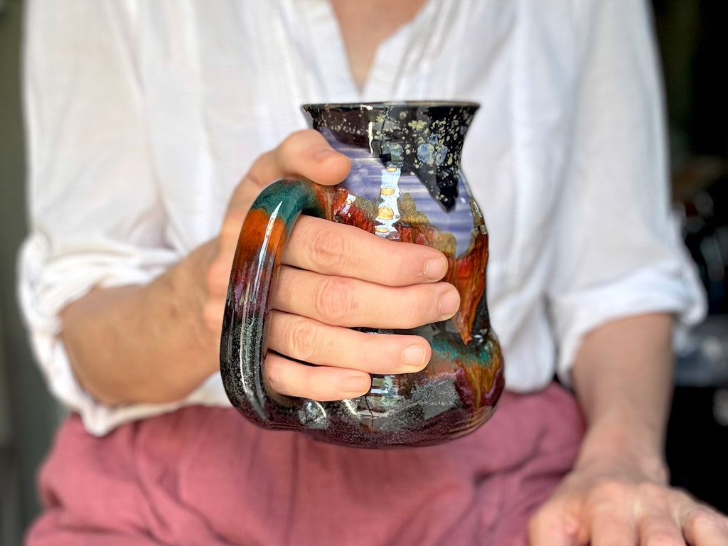 20-A Purple Mountain Majesty Cuddle Mug - TOP SHELF MISFIT, 24 oz.
