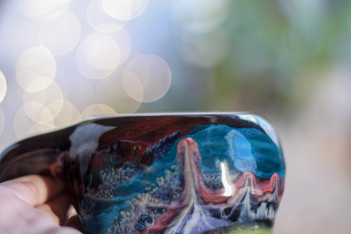 16-C Cosmic Grotto Textured Divot Mug - TOP SHELF, 16 oz.