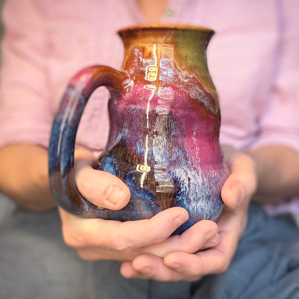 18-B Earthy Rainbow Cuddle Mug - MINOR MISFIT, 24 oz. - 15% off