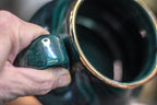 17-B Malachite PROTOTYPE Squat Mug - ODDBALL MISFIT, 19 oz. - 25% off