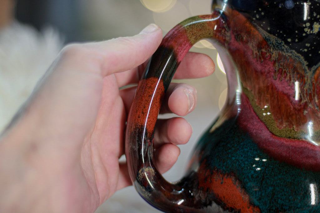 18-B Starry Night Gourd Mug, 22 oz