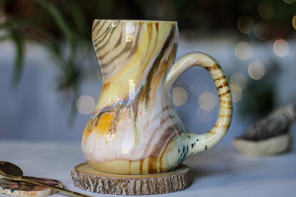 03-C Soft Earth Series Gourd Mug, 18 oz.
