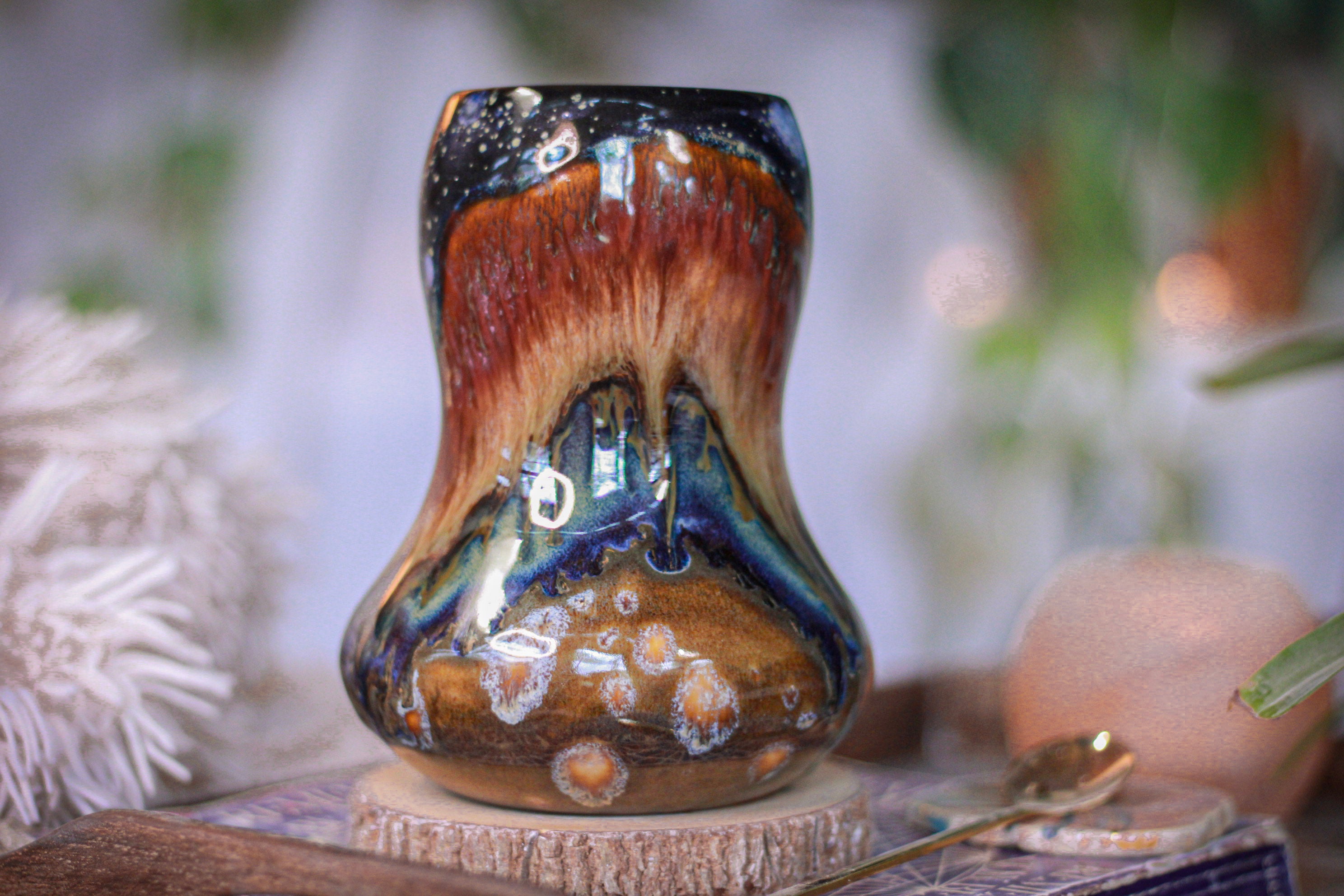 03-B Starry Night Gourd Mug - TOP SHELF, 21 oz.