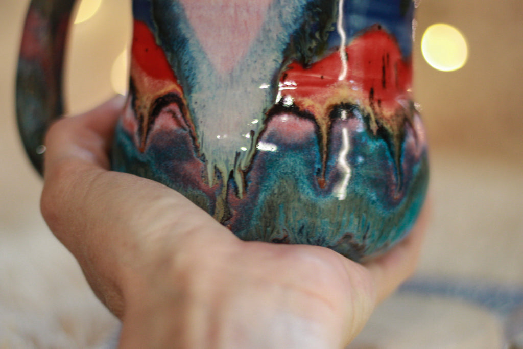 02-C EXPERIMENT Textured Divot Mug, 17 oz.