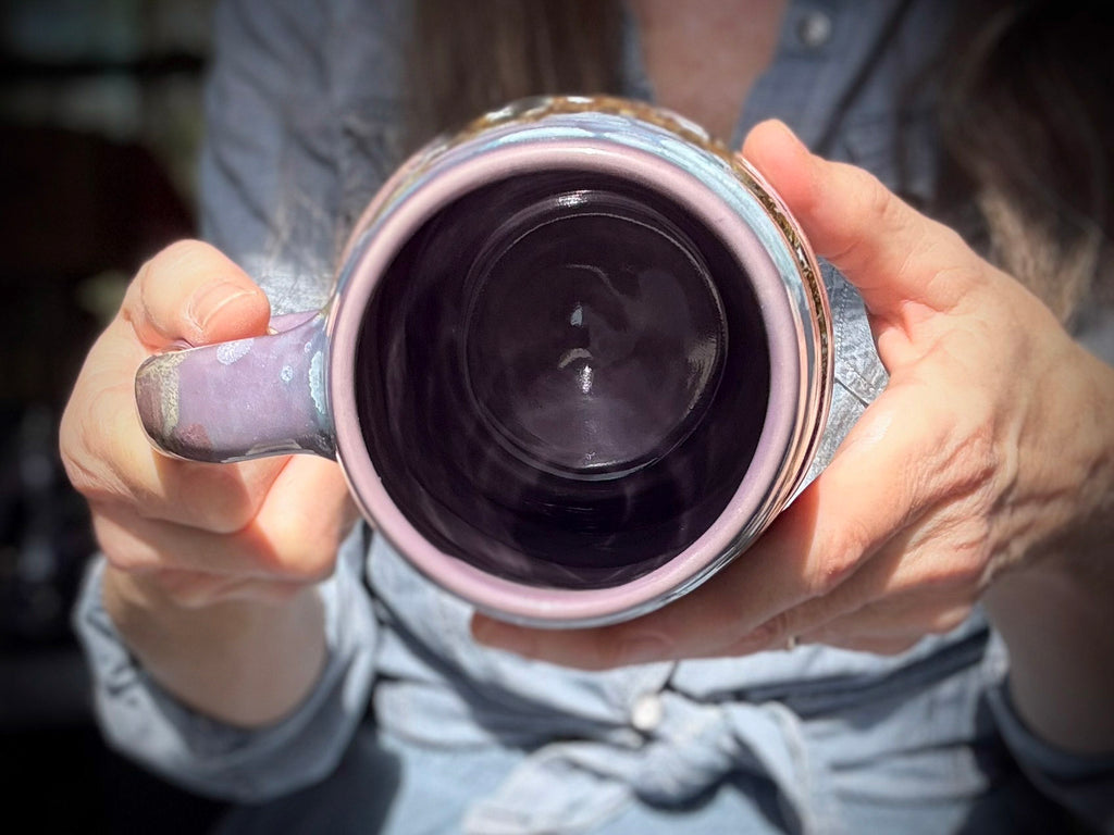 02-C Lavender Fields Swirly Mug, 23 oz.