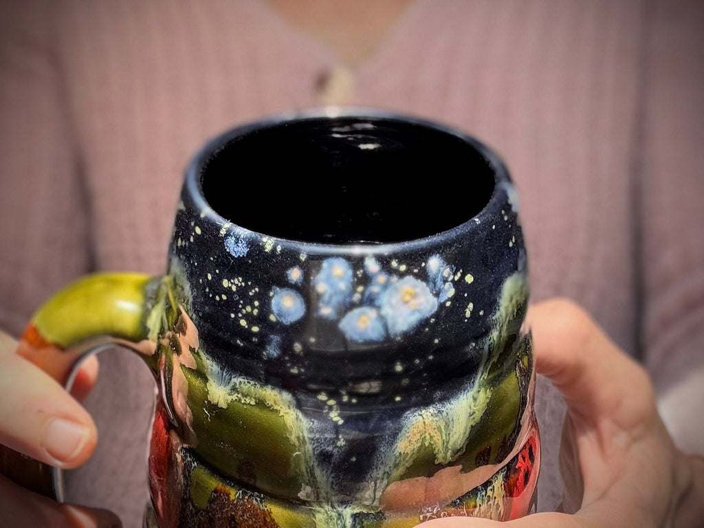 02-B Starry Night Swirly Mug - TOP SHELF, 25 oz.