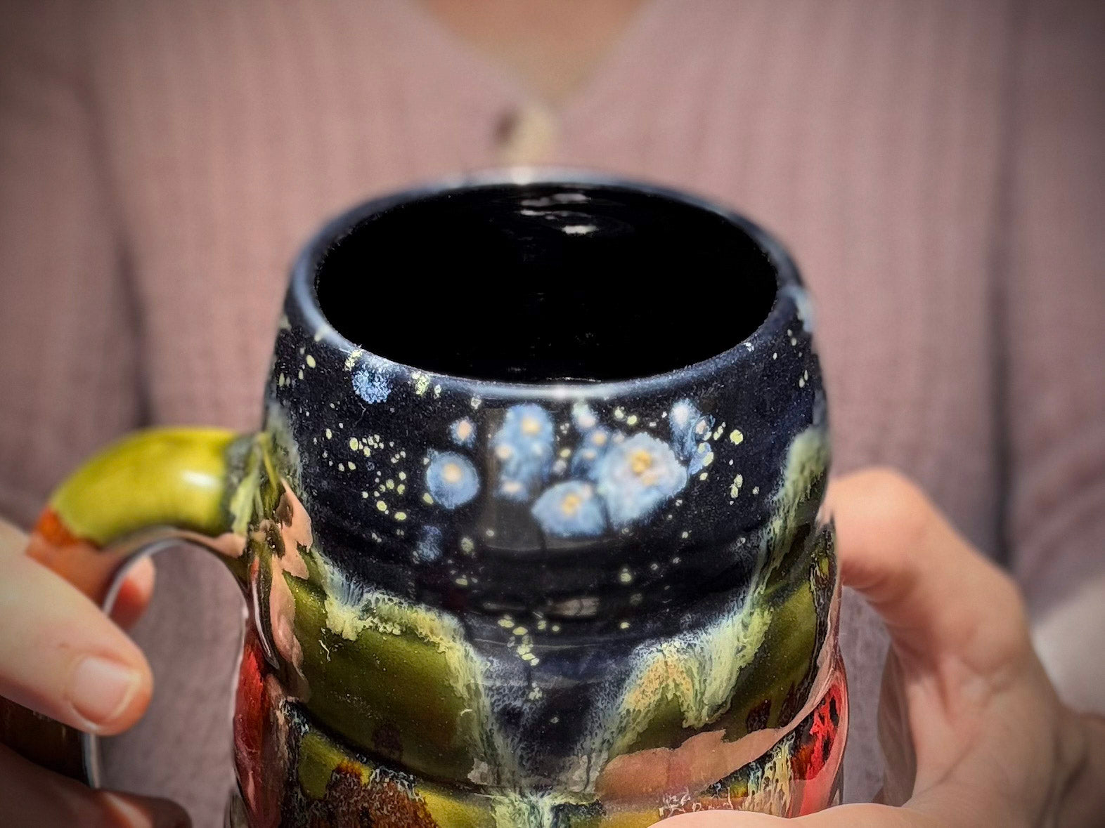 02-B Starry Night Swirly Mug - TOP SHELF, 25 oz.