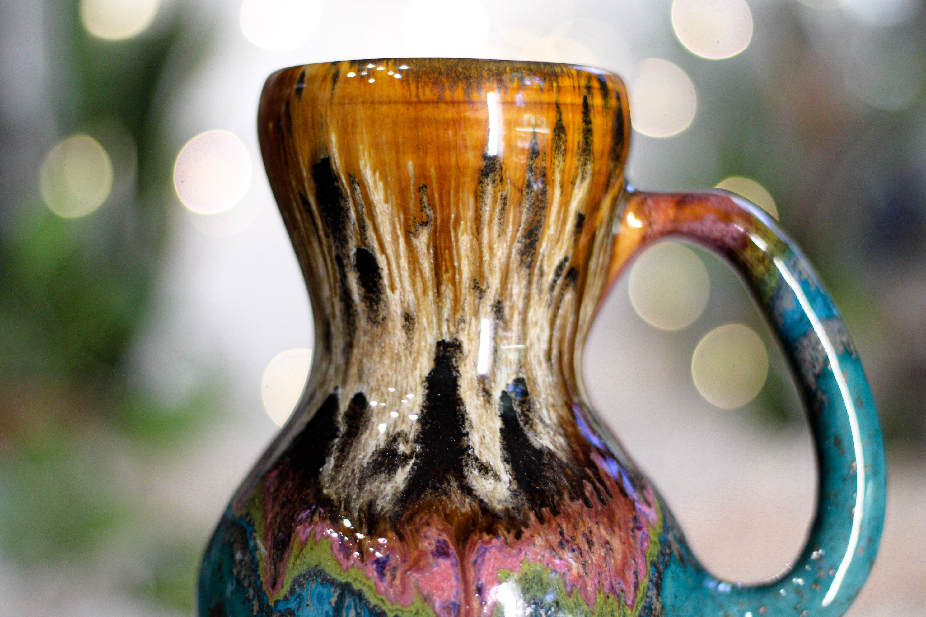 02-B Molten Cheetah Gourd Mug, 24 oz.