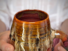 Load image into Gallery viewer, 02-B Molten Cheetah Swirly Mug - TOP SHELF, 26 oz.