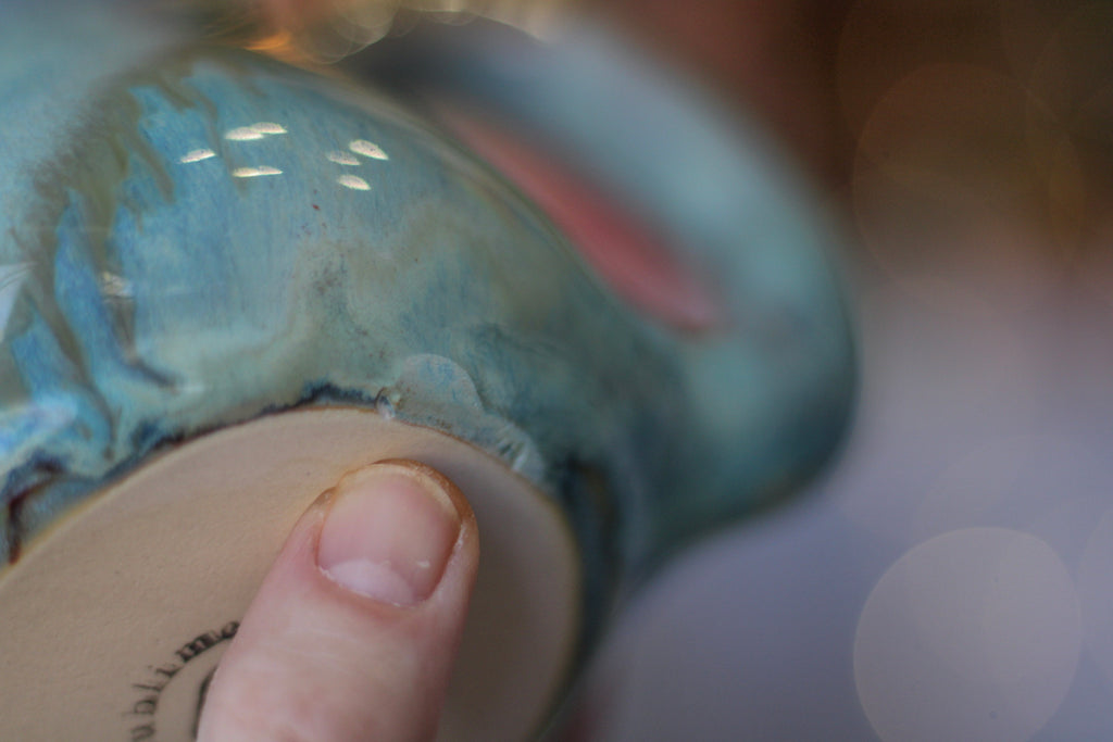 02-C Soft Earth Series PROTOTYPE Acorn Gourd Mug - MINOR MISFIT, 20 oz. - 10% off