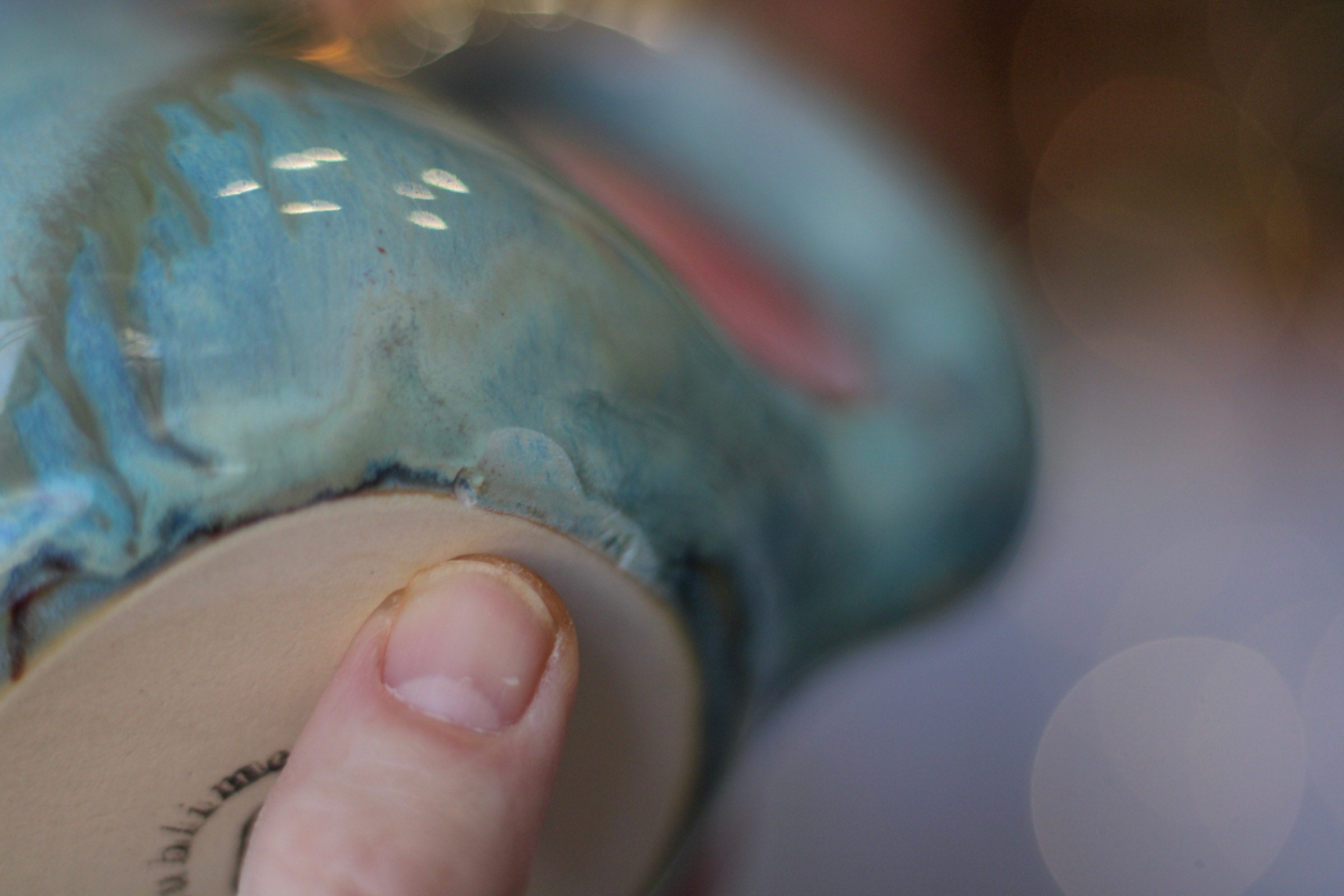 02-C Soft Earth Series PROTOTYPE Acorn Gourd Mug - MINOR MISFIT, 20 oz. - 10% off