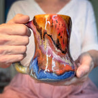 03-C Rainbow Grotto Gourd Mug, 18 oz.
