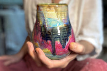 Load image into Gallery viewer, 05-D Rainbow EXPERIMENT Textured Crock Mug, 22 oz.