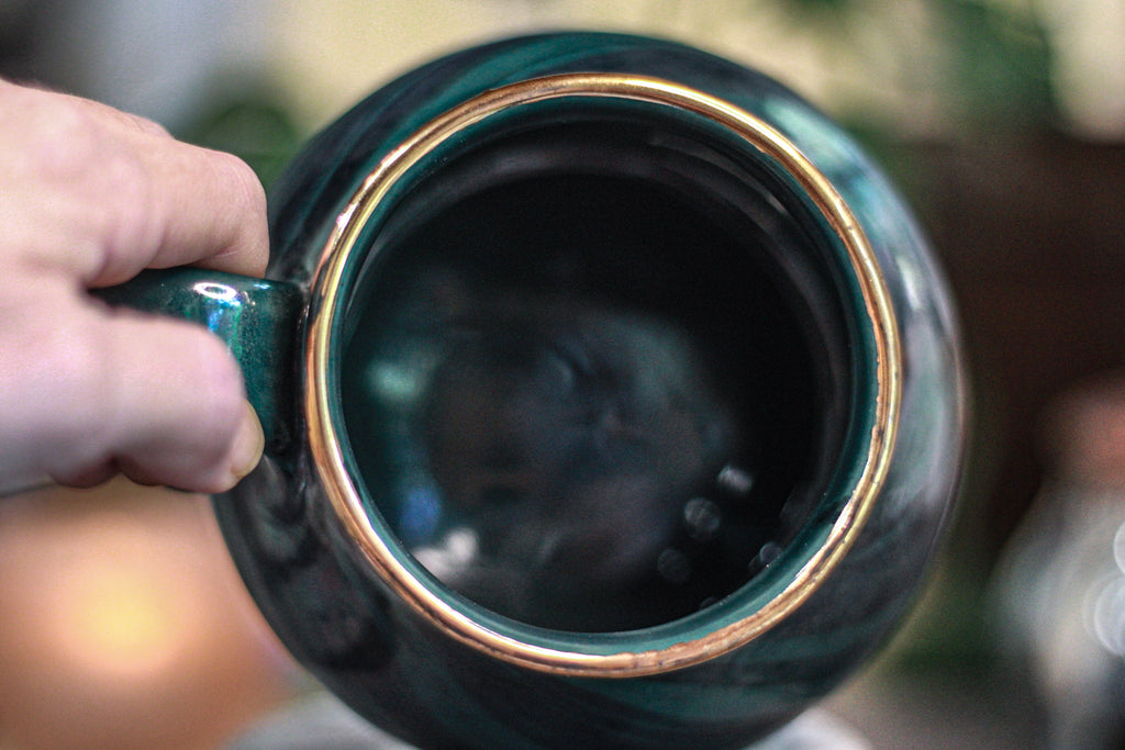 17-B Malachite PROTOTYPE Squat Mug - ODDBALL MISFIT, 19 oz. - 25% off