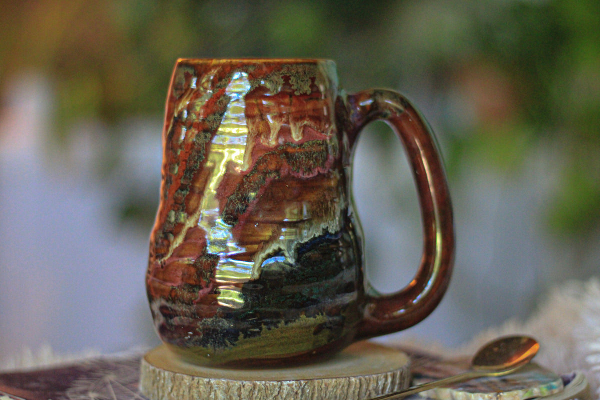 16-D EXPERIMENT Textured Divot Mug, 19 oz.