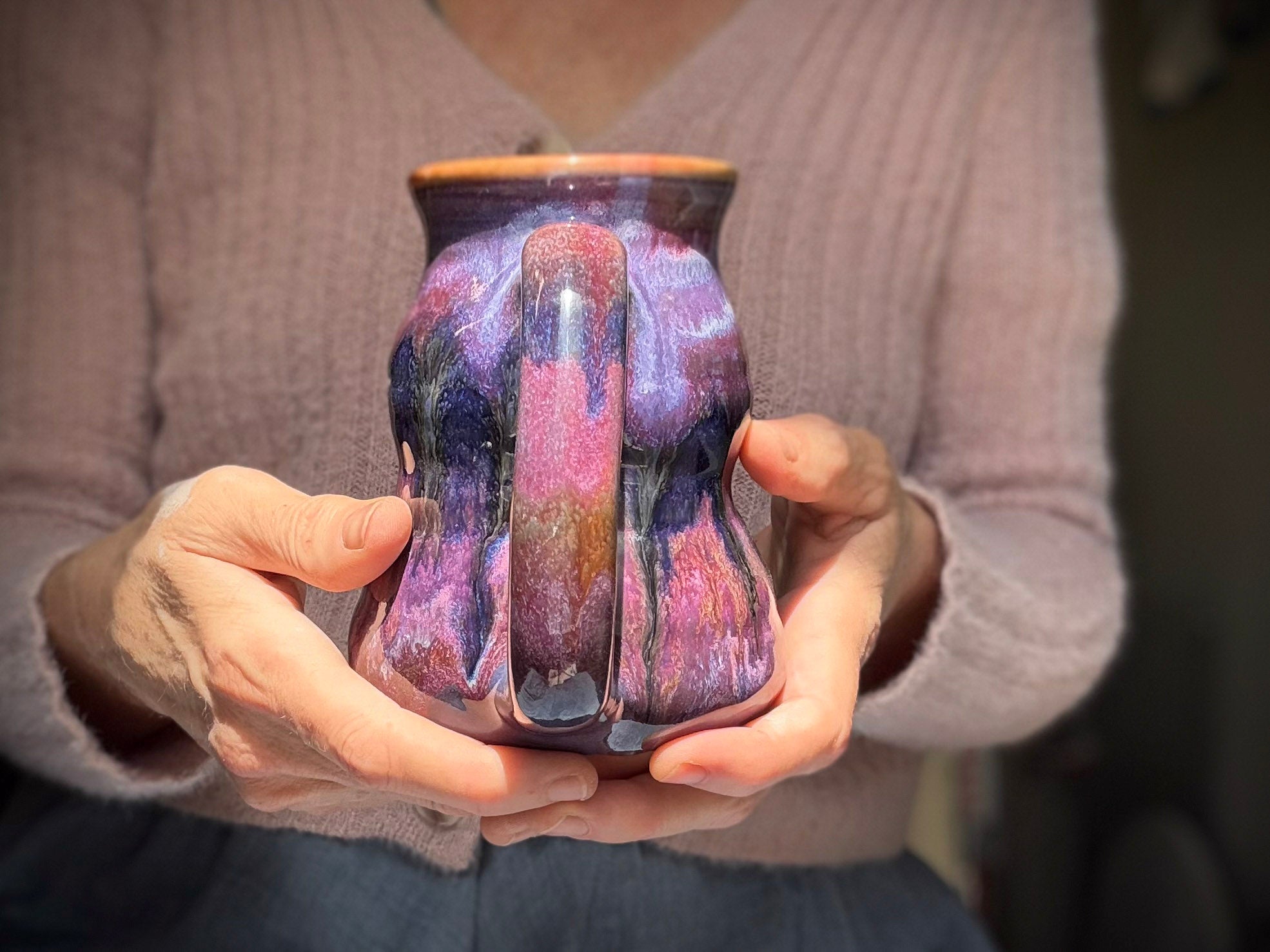 21-E Purple EXPERIMENT Cuddle Mug, 18 oz.