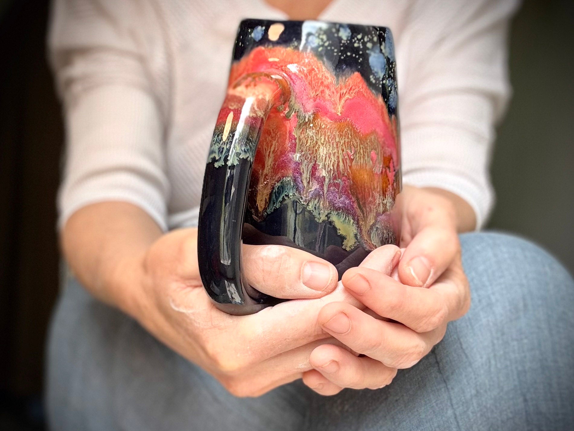 21-B Molten Strata Mug, 23 oz.