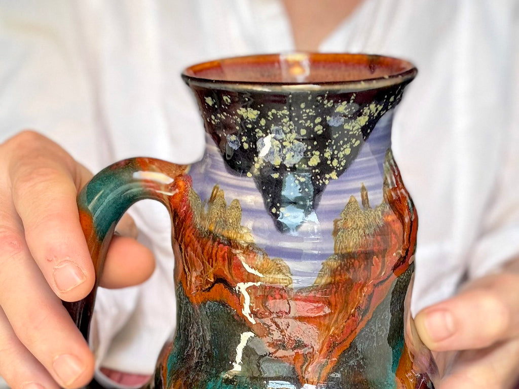 20-A Purple Mountain Majesty Cuddle Mug - TOP SHELF MISFIT, 24 oz.