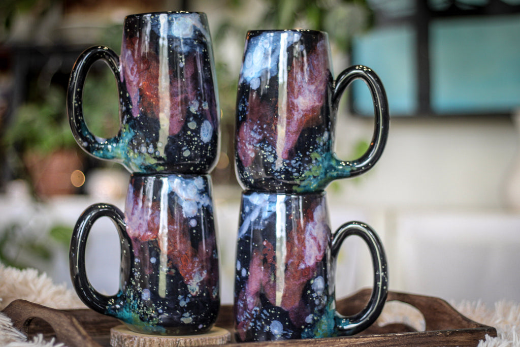18-B Rainbow Stellar Mug, 23 oz. (This listing is for one mug)