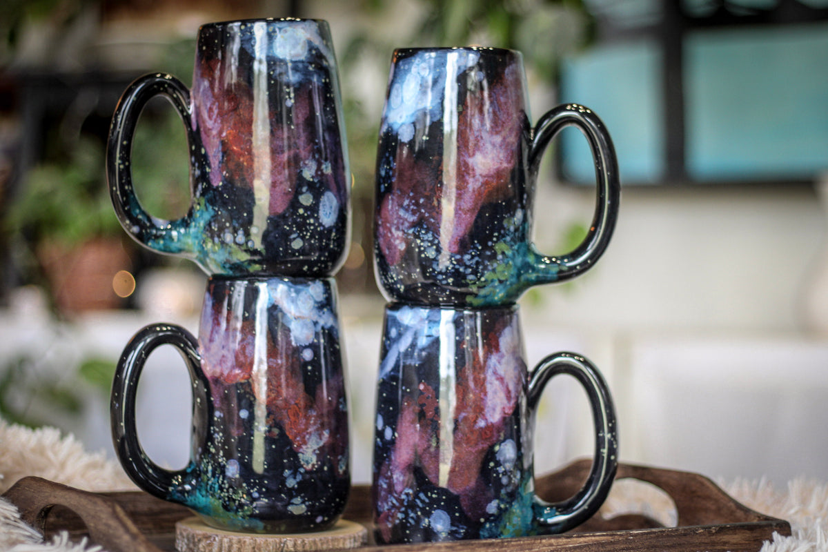 18-B Rainbow Stellar Mug, 23 oz. (This listing is for one mug)