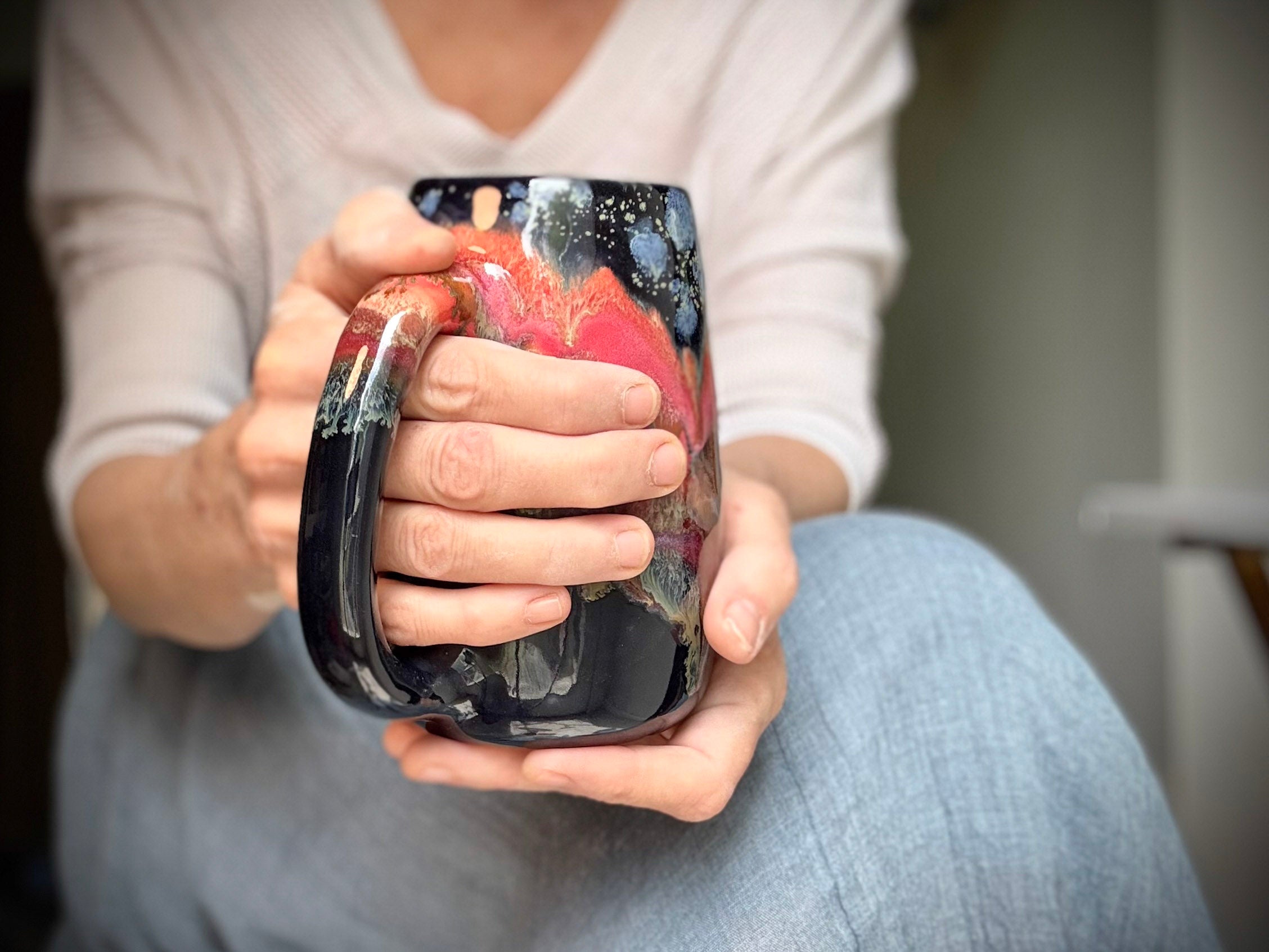 21-B Molten Strata Mug, 23 oz.