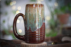 20-D Aqua Falls Textured Stein Mug, 23 oz.