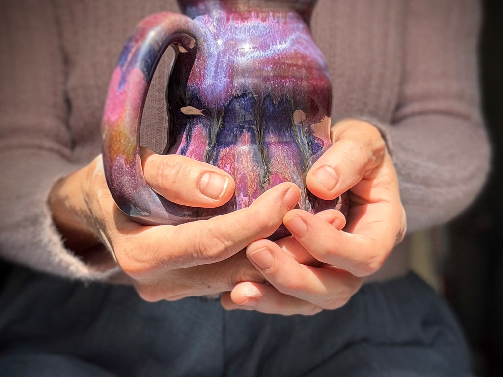 21-E Purple EXPERIMENT Cuddle Mug, 18 oz.