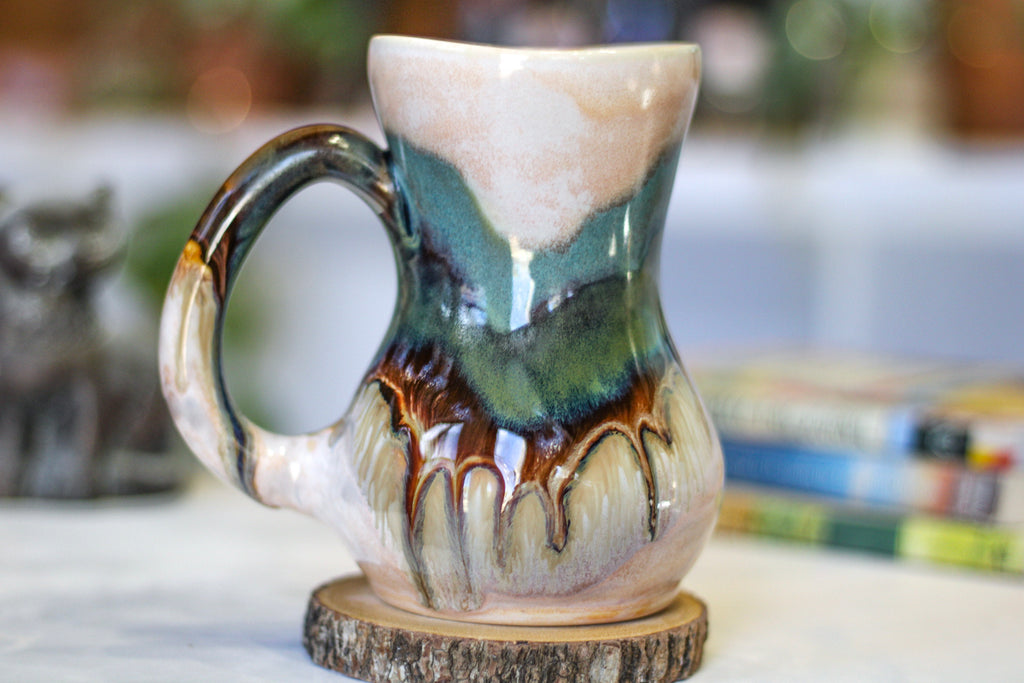 19-B Hidden Valley Variation Acorn Gourd Mug, 22 oz.