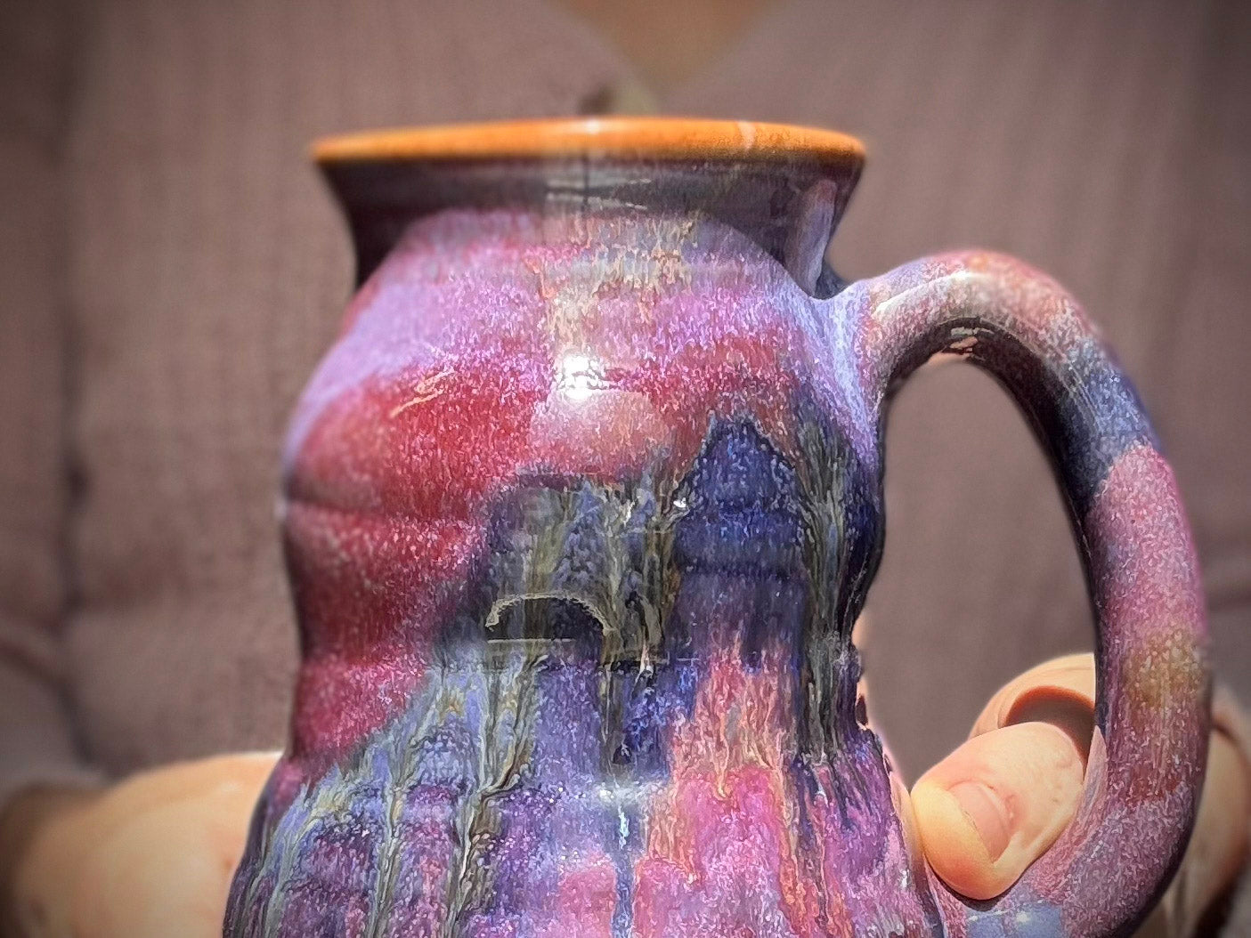 21-E Purple EXPERIMENT Cuddle Mug, 18 oz.