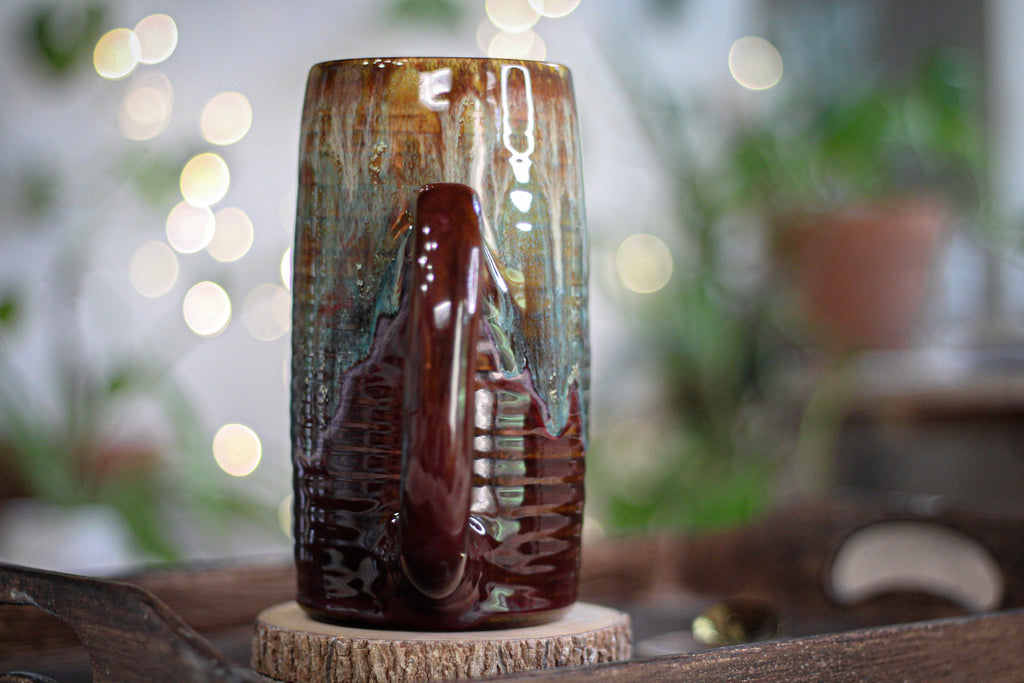 20-D Aqua Falls Textured Stein Mug, 23 oz.