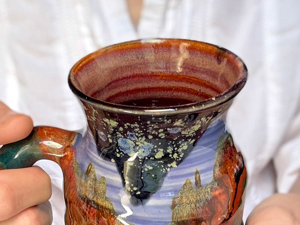 20-A Purple Mountain Majesty Cuddle Mug - TOP SHELF MISFIT, 24 oz.