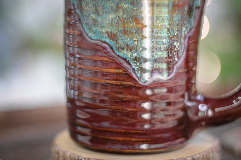 20-D Aqua Falls Textured Stein Mug, 23 oz.