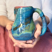 Load image into Gallery viewer, 21-D Turquoise Grotto PROTOTYPE Mid Mod Mug, 16 oz.