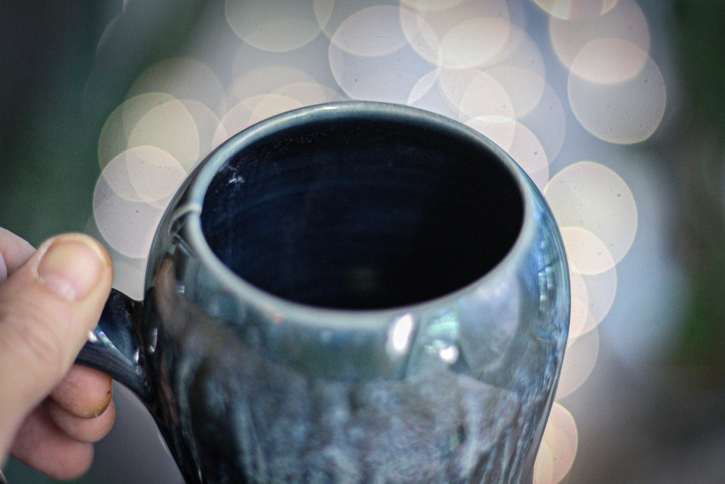23-D Astral Wave Notched Gourd Mug, 20 oz.